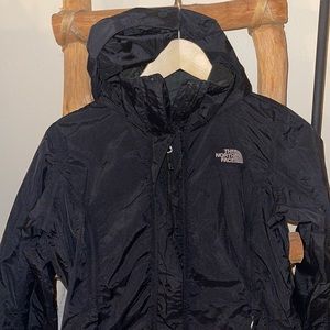 The North Face Black Hooded Rain Jacket